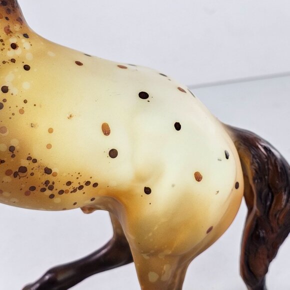 Breyer Horse Rawhide Wild Appaloosa Mustang Semi Rearing Stallion #702495 Signed - Picture 12 of 16